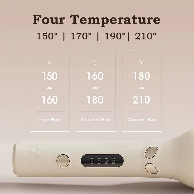 Automatic Hair Curler 28Mm Negative Ions Electric Ceramic Curling Hair Stick Rotating Curl Waves Anti-Tangle Curling Iron Styler